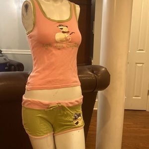 COPY - Aye aye captain pjs with pirate cat! Tank & booty shorts 5 for 25!
